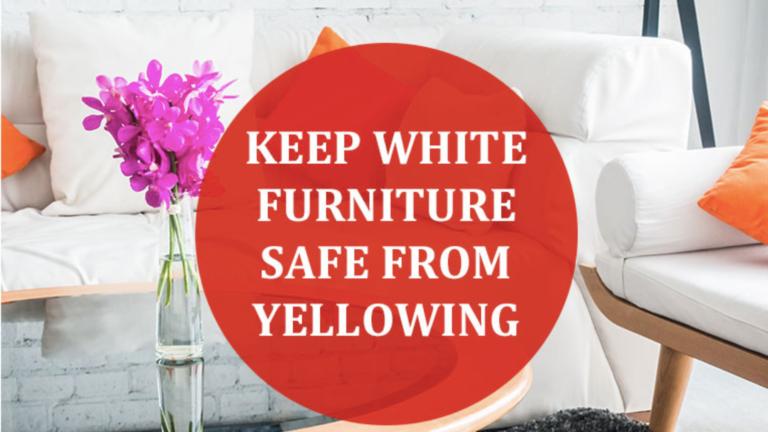 Hi Guys, today’s topic is how to clean and keep white furniture safe from yellowing. Who doesn’t love white, it’s bright, clean, flexible, and cozy, most importantly you can always incorporate white with any other color. Just pick a different color and add some decorative pieces in that color with your white furniture. The idea to have clean white furniture and decorate it according to your style is endless. White makes your space looks brighter and opens up the space to look more spacious. I have done some serious research on how to keep white furniture safe from yellowing, there are few very important tips to clean white furniture safely, or at least you can keep it safe from more damage after reading these tips. It’s very hard to clean white furniture but with some regularity and dedication, you can always maintain the cleanliness of your white furniture. Don’t be afraid to call for professional cleaning services as at some points you can’t take matters into your own hands for your own good. First thing first, keep these below points in your mind as they can keep you from doing more harm to your white furniture. Use these mentioned hacks to keep white furniture safe from yellowing. Don’t use wet cleaning measures before vacuuming this can cause loose dirt and debris to become ingrained in the fabric, making it more difficult to clean. If you are cleaning leather furniture, you should avoid using water. Use steam cleaners or specially formulated leather cleaning solutions available in the market. Always check the tag on your furniture to know which cleaners and methods to avoid or what methods should be used. In case your tag is damaged or lost, you can always check the same information online. You need to clean your white furniture every 10-15 days and call for a professional cleaning service every 4-3 months. Professional cleaning is always needed as they know how to clean stubborn stains from your furniture without doing any harm. So let’s move ahead with cleaning methods that you can use in case you decide to clean white furniture by yourself. How to Protect and Clean White Upholstered Furniture Treat new stains and spills as soon as you can. Wipe up any excess staining or spilled material and apply the cleaning solution to it. This will help prevent stains and spills from permanently discoloring the fabric. Prevent your sofa from spills by treated with safeguards. Most sofas or carpet cleaners offer this service if you’re willing to pay a bit more to keep your upholstered furniture safe. Otherwise, you can easily purchase Scotchgard for your furniture. Use Slipcovers to prevent your furniture from getting dirty or stained. Investing in slipcovers can save a lot of trouble in the future. Also, you can always wash them according to your convenience or whenever it gets any stain. To help keep all pet hair and fuzzballs from your sofas or chairs at bay use Lint Roll whenever you need it. Use baking soda paste for coffee or wine stains, cover the stain completely for 5 minutes then blot the paste with a clean dampened microfiber cloth. Clean blood stains with mild hand soap or dish wash, use cold water to clean the stain. You need to do it several times if the stain is severe to make the stain fade sufficiently. Always air dry the fabric in-between the applications. You can always use specially formulated upholstery cleaners available in the local market or online. How to Protect and Clean White Wood Furniture You can keep white furniture safe from yellowing by not putting your furniture in direct sunlight because direct sunlight can cause yellowing over time. To clean dust buildup, lightly dampen a sponge or nonabrasive washcloth and gently wipe it using smooth, vertical motions. You may need to put forth a little extra elbow grease if you encounter any caked-on dust. By cleaning on a daily basis you’ll be able to address minor buildup before it becomes a major problem. You can always use a vacuum cleaner to clean dust buildup from your white wood furniture, they can be more effective in comparison to a simple sponge or washcloth. Clean white wood furniture monthly in addition to regular dusting. Just mix 1 cup of white wine vinegar with 2 cups of warm water and cleanse with a soft towel. It’ll be good as new in a matter of seconds.