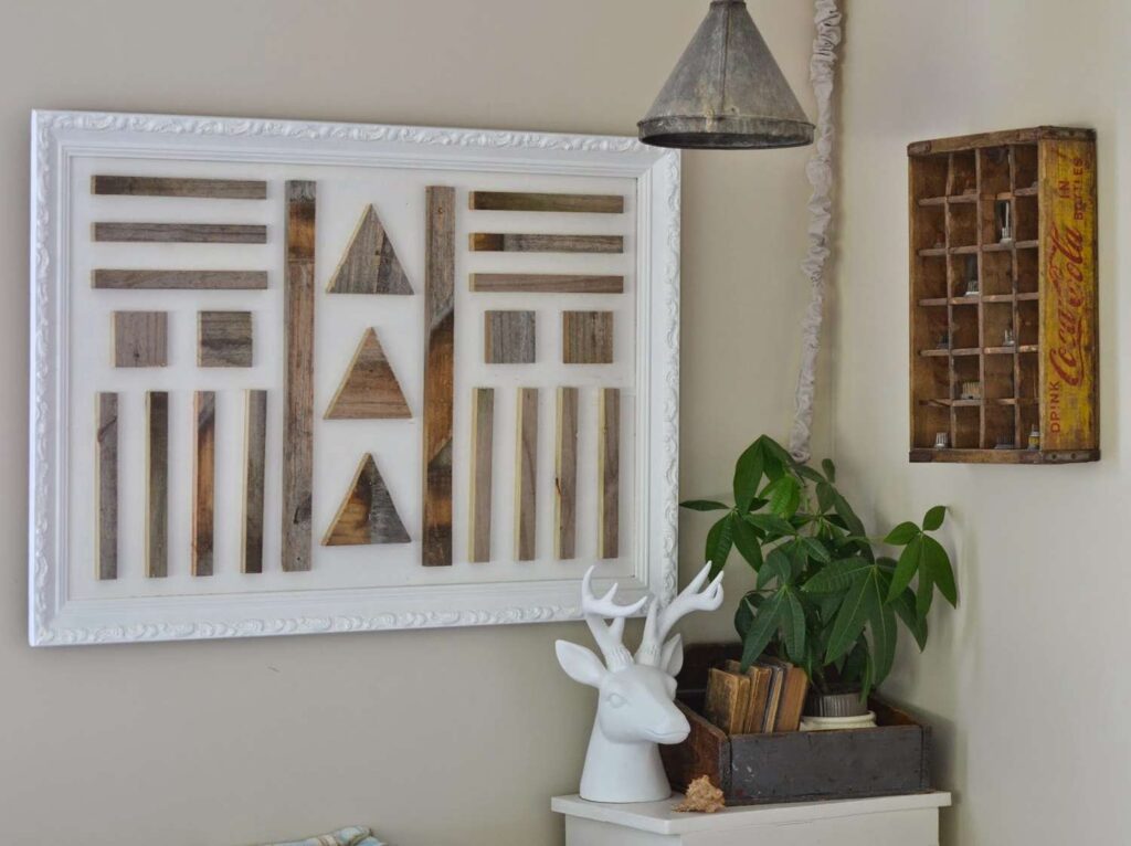 fabric wall art, framed fabric DIY